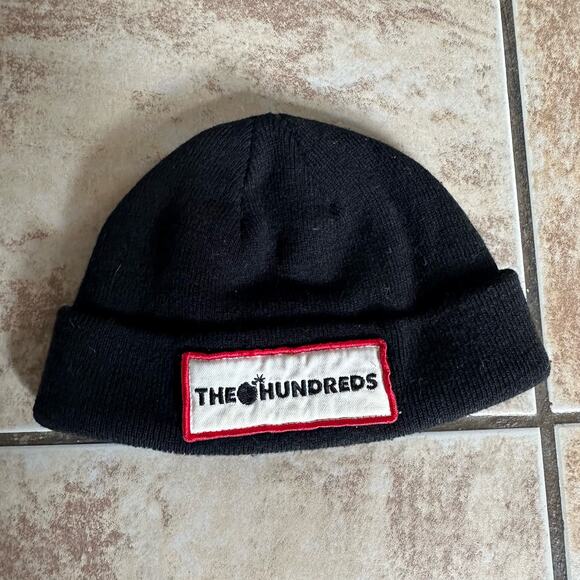 The Hundreds Black Cap Beanie Skully Hat One Size Streetwear - Picture 2 of 6
